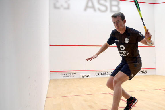 Nathan Lake in action at the QTerminals Qatar Classic